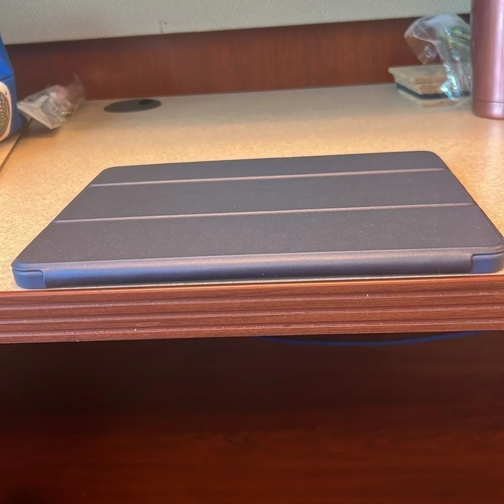 DTTO Case for iPad Pro 11 2021 Slim Trifold Stand Soft TPU Back Cover Navy Blue